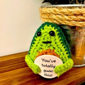 NEW-Positive avocado; emotional support avocado; encouraging avacado